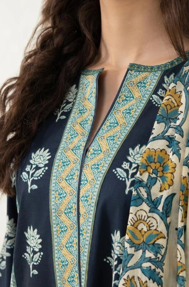 3 Piece Lawn Digital Printed Suit - SKU:(LDS073)