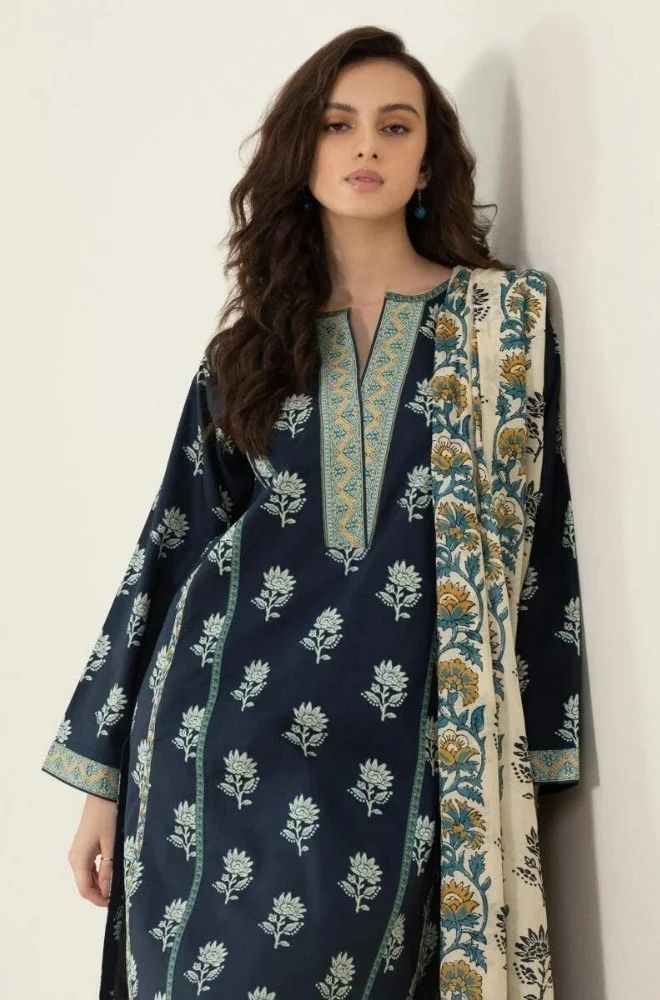 3 Piece Lawn Digital Printed Suit - SKU:(LDS073)