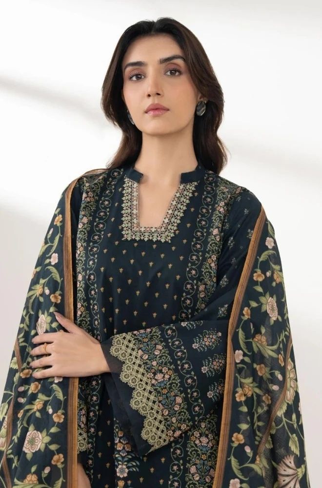 3 Piece Lawn Digital Printed Suit - SKU:(LDS074)