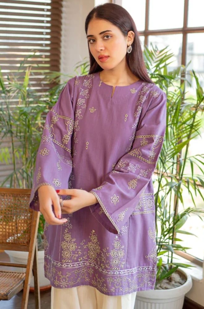 2 Piece Embroidered Lawn Suit - SKU:(LDS097)