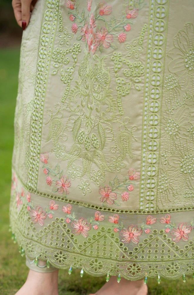 3 Piece Embroidered Lawn Suit - SKU:(LDS053)