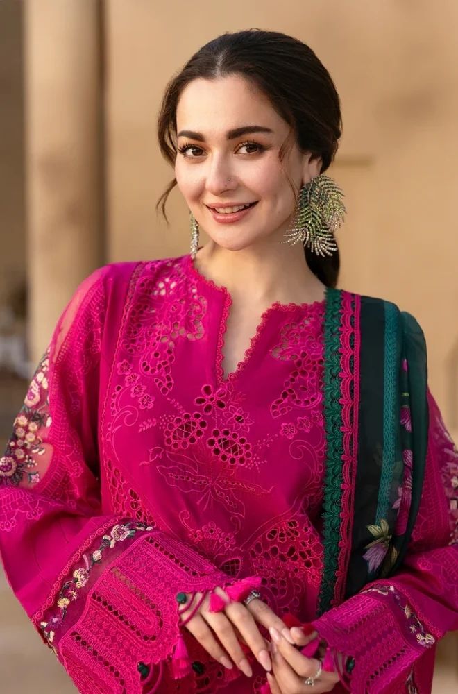3 Piece Chikankari Embroidered Lawn Suit SKU:(LDS028)