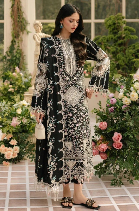 3 Piece Chikankari Embroidered Lawn Suit - SKU:(LDS026)