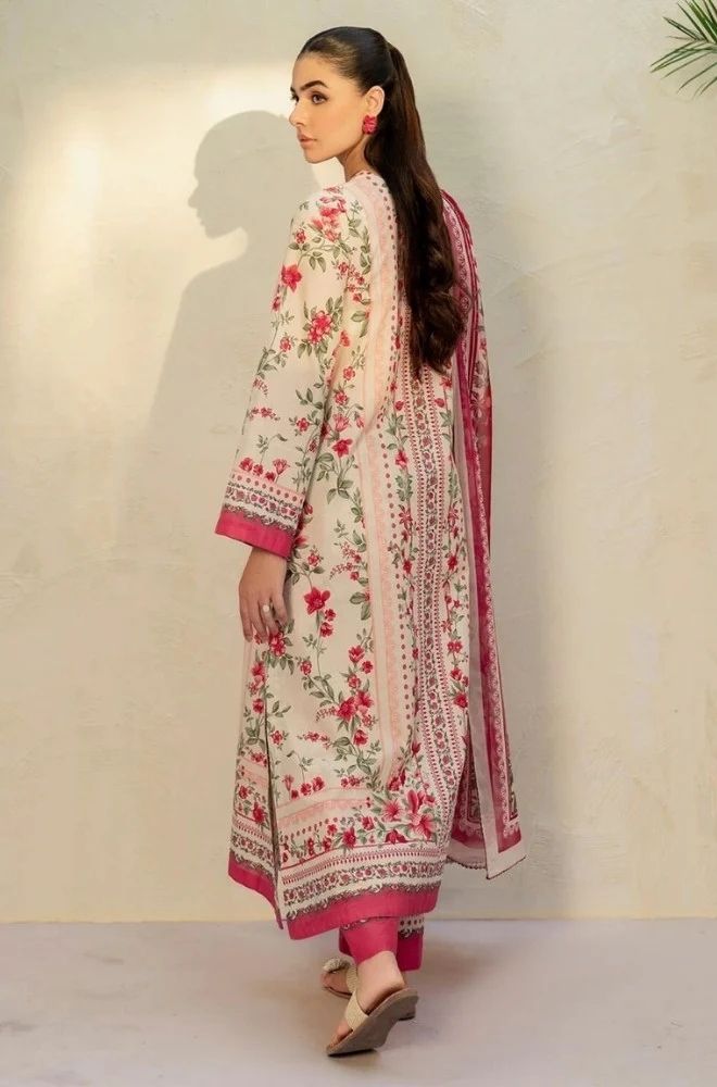 3 Piece Lawn Digital Printed Suit - SKU:(LDS070)