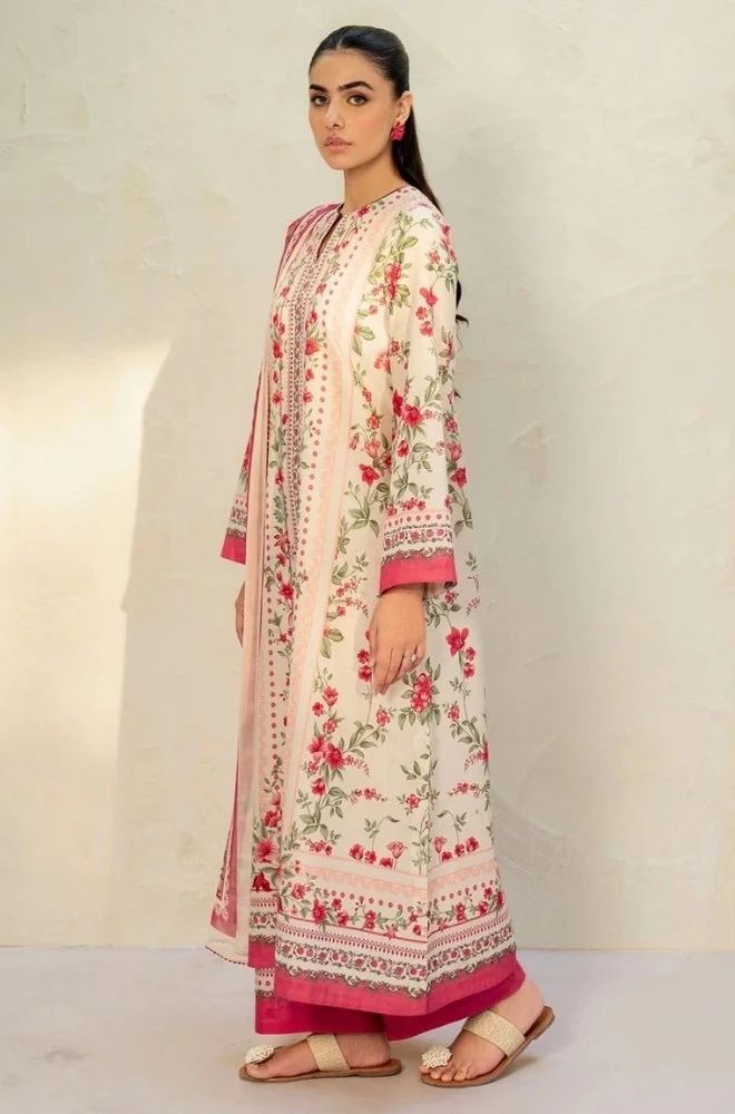 3 Piece Lawn Digital Printed Suit - SKU:(LDS070)