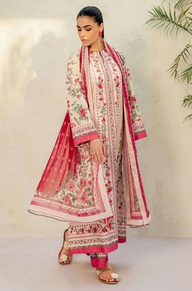3 Piece Lawn Digital Printed Suit - SKU:(LDS070)