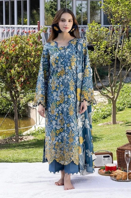 3 Piece Lawn Digital Printed Suit - SKU:(LDS072)