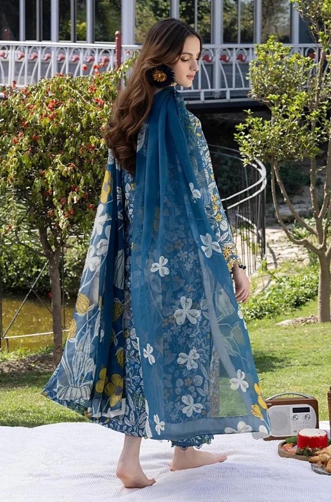 3 Piece Lawn Digital Printed Suit - SKU:(LDS072)