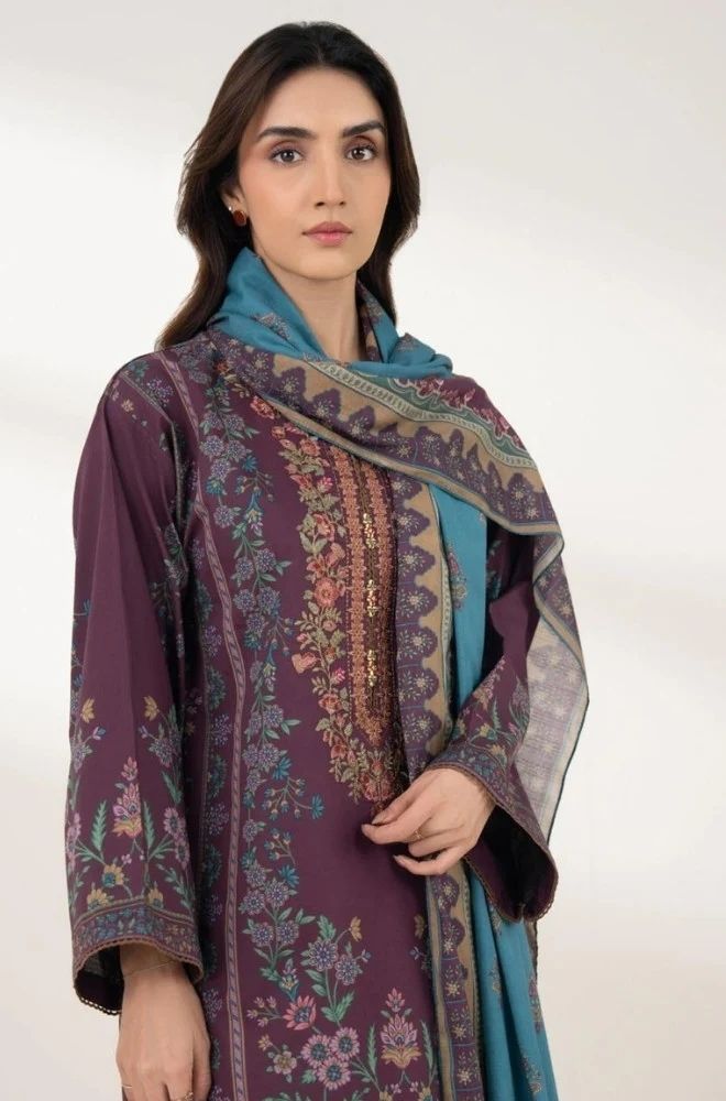 3 Piece Lawn Digital Printed Suit - SKU:(LDS069)