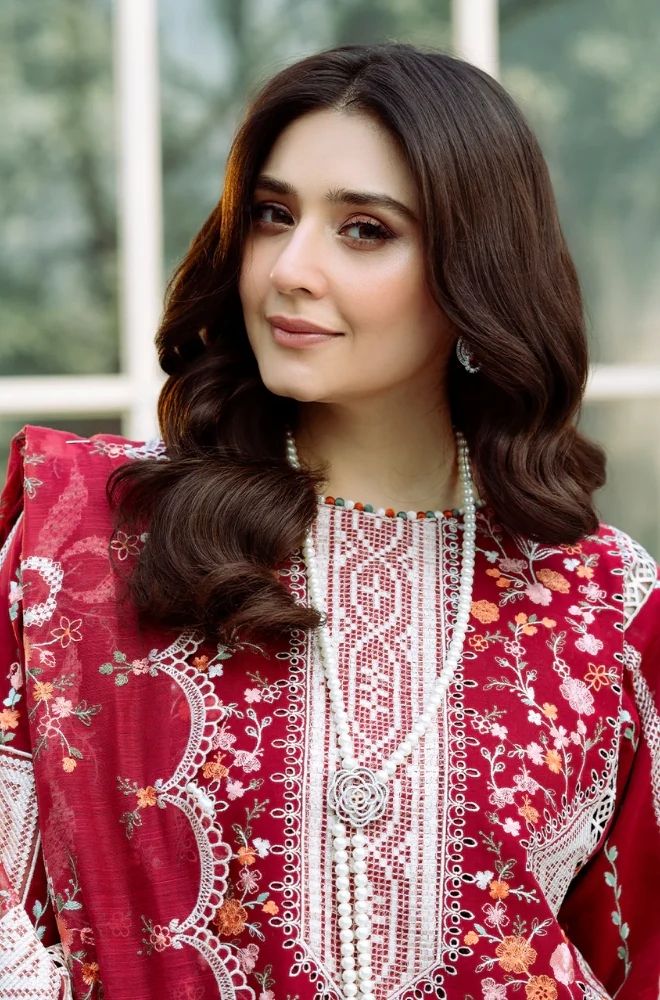 3 Piece Chikankari Embroidered Lawn Suit SKU: (LDS020)