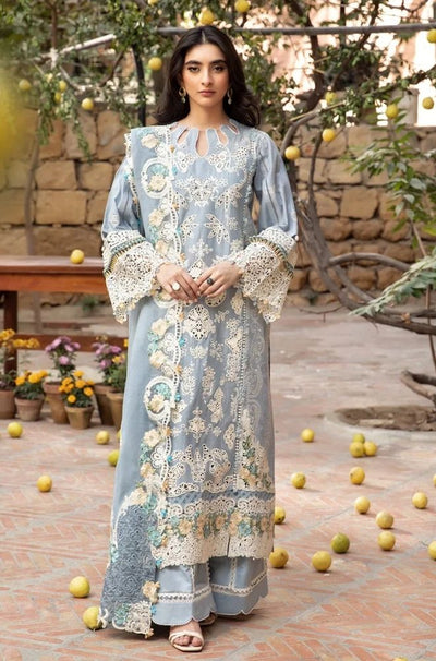 3 Piece Chikankari Embroidered lawn Suit - SKU:(LDS019)