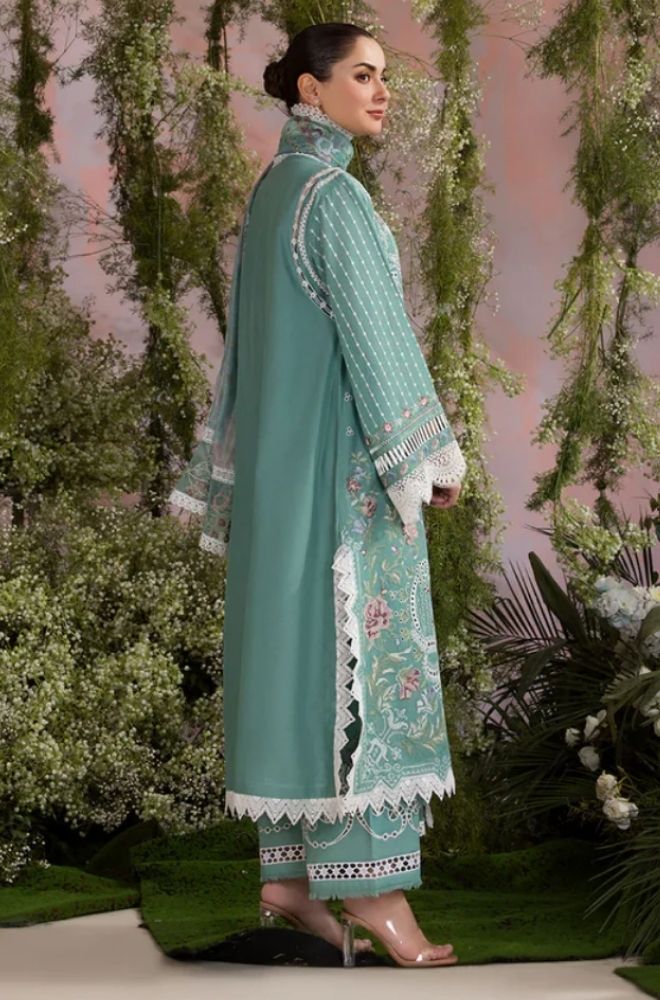 3 Piece Chikankari Embroidered Lawn Suit - SKU: (LDS017)