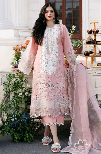 3 Piece Chikankari Embroidered Lawn Suit - SKU:(LDS023)
