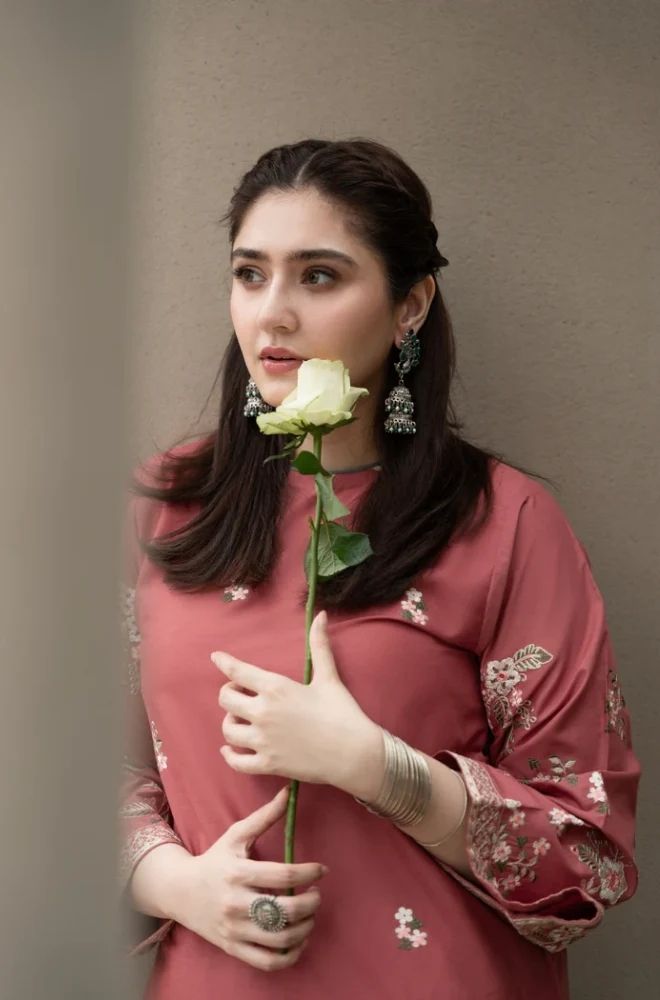 2 Piece Embroidered Lawn Suit - SKU:(LDS095)
