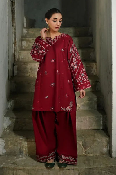 2 Piece Embroidered Lawn Suit - SKU:(LDS094)