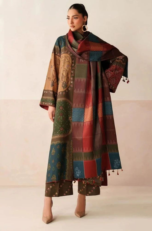3 Piece Lawn Digital Printed Suit - SKU:(LDS066)