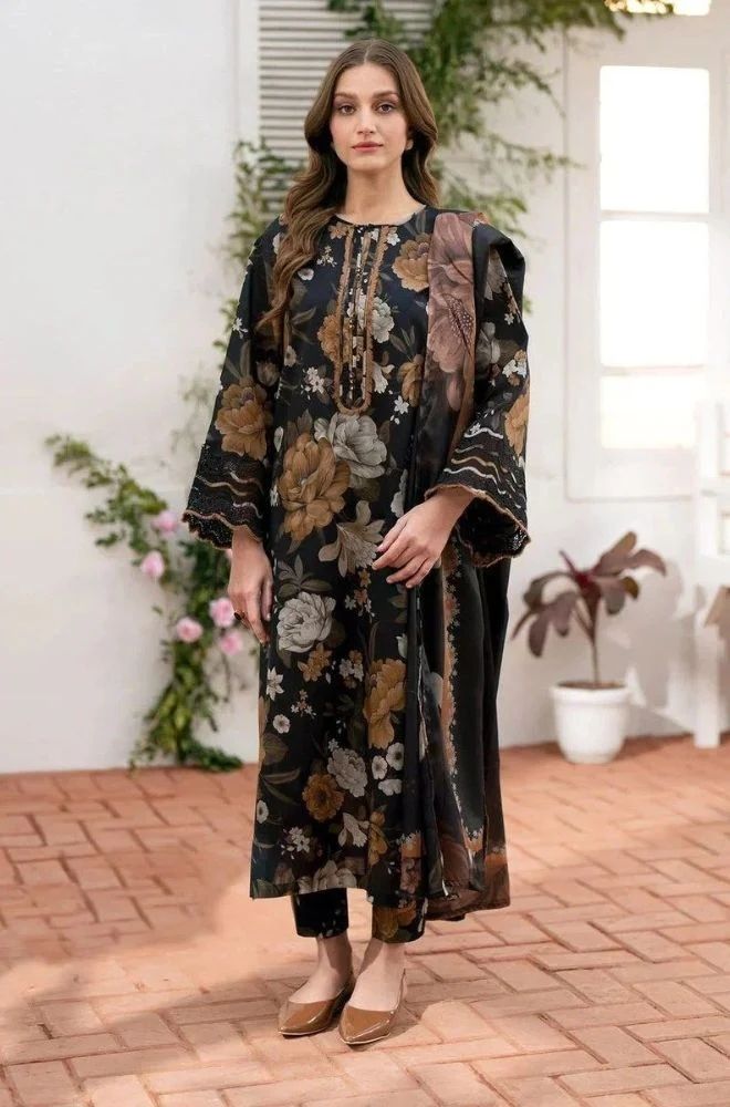 3 Piece Lawn Digital Printed Suit - SKU:(LDS067)
