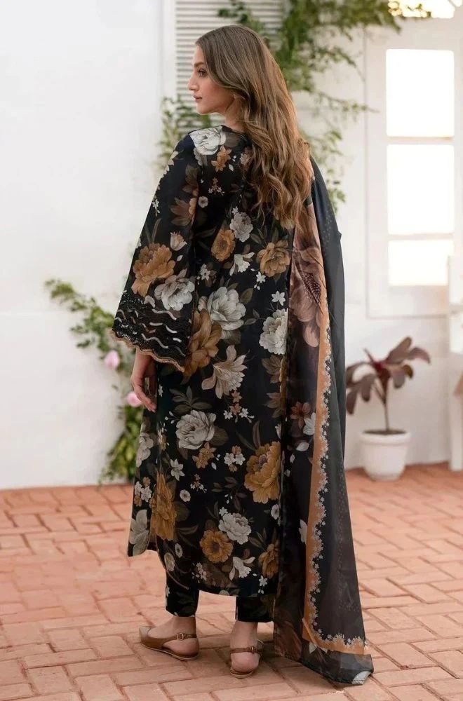3 Piece Lawn Digital Printed Suit - SKU:(LDS067)