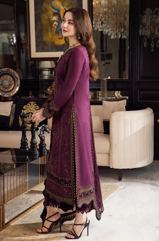 3 Piece Embroidered Lawn Suit - SKU:(LDS050)