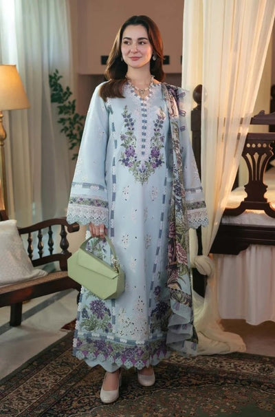3 Piece Chikankari Embroidered Lawn Suit - SKU: (LDS016)