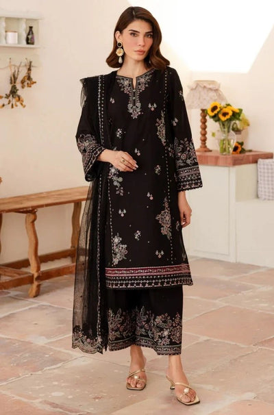 3 Piece Embroidered Lawn Suit - SKU: (LDS015)