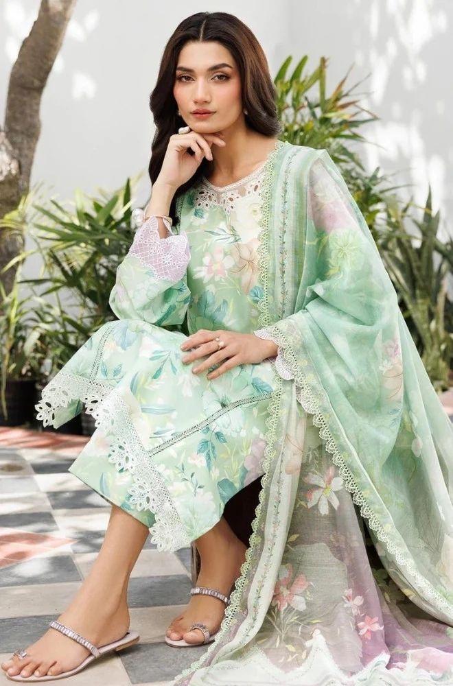 3 Piece Lawn Digital Printed Suit - SKU:(LDS065)