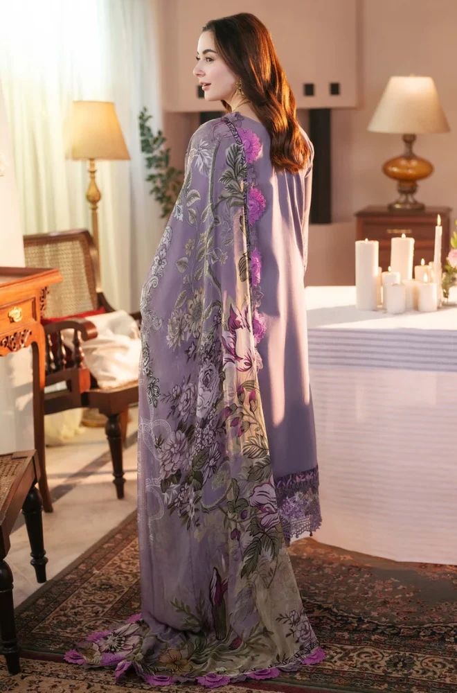 3 Piece Chikankari Embroidered Lawn Suit - SKU: (LDS010)