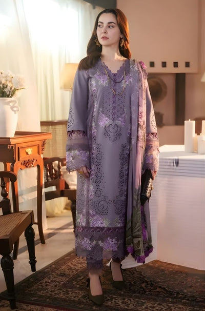 3 Piece Chikankari Embroidered Lawn Suit - SKU: (LDS010)
