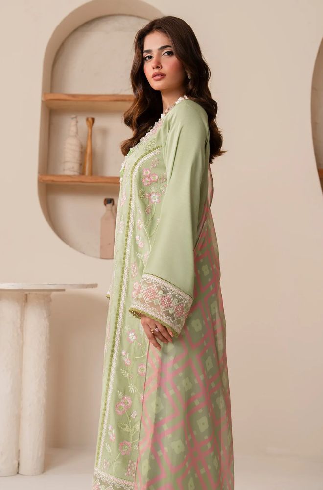 3 Piece Embroidered Lawn Suit - SKU:(LDS083)