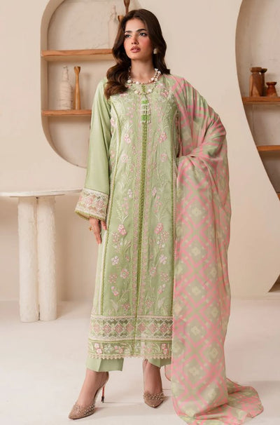 3 Piece Embroidered Lawn Suit - SKU:(LDS083)