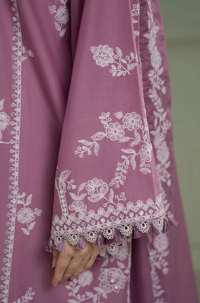 3 Piece Embroidered Lawn Suit - SKU: (LDS007)