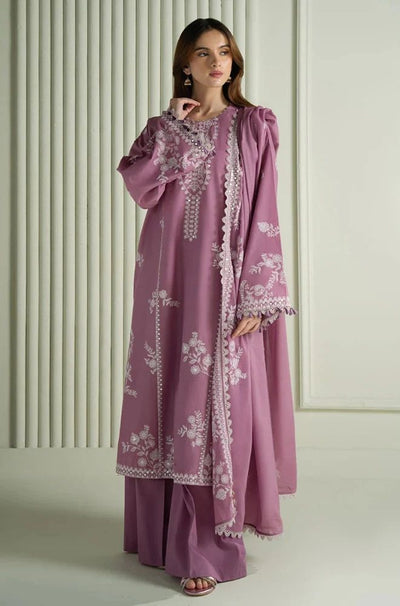 3 Piece Embroidered Lawn Suit - SKU: (LDS007)