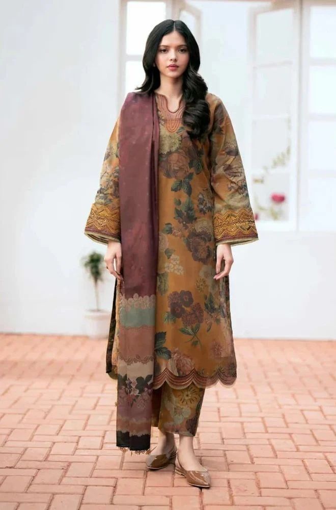 3 Piece Lawn Digital Printed Suit - SKU:(LDS063)
