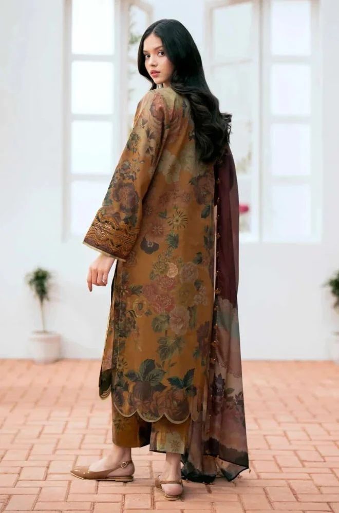 3 Piece Lawn Digital Printed Suit - SKU:(LDS063)