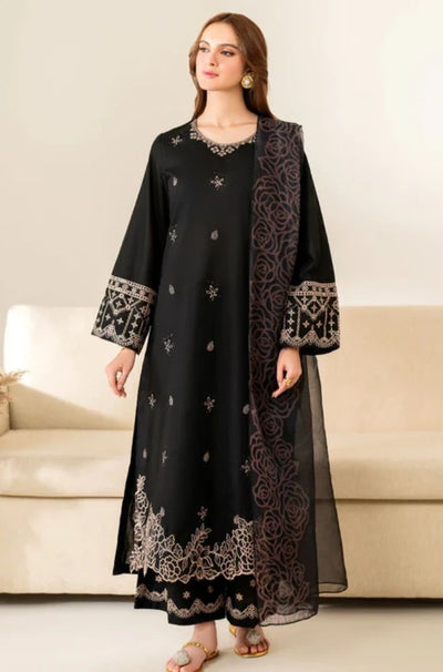 3 Piece Embroidered Lawn Suit - SKU:(LDS048)