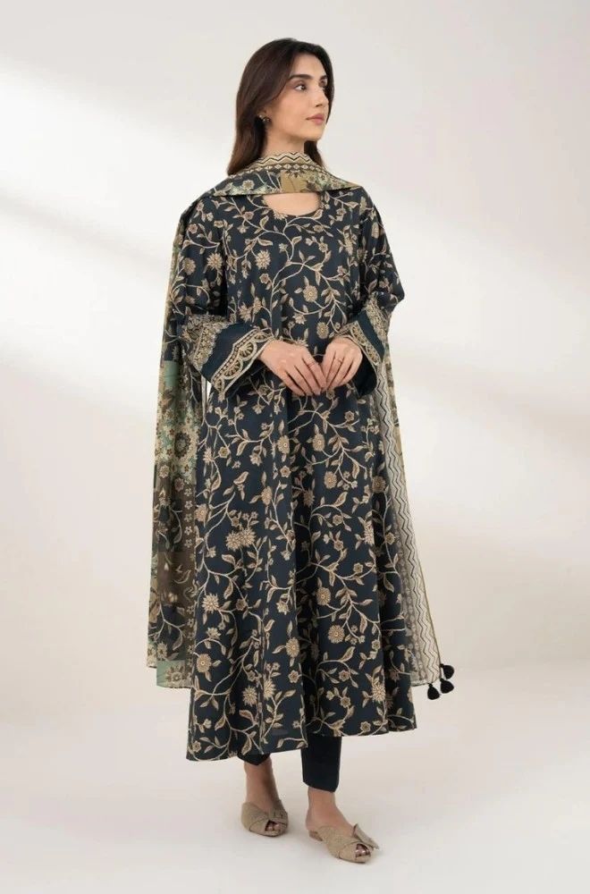 3 Piece Lawn Digital Printed Suit - SKU:(LDS062)