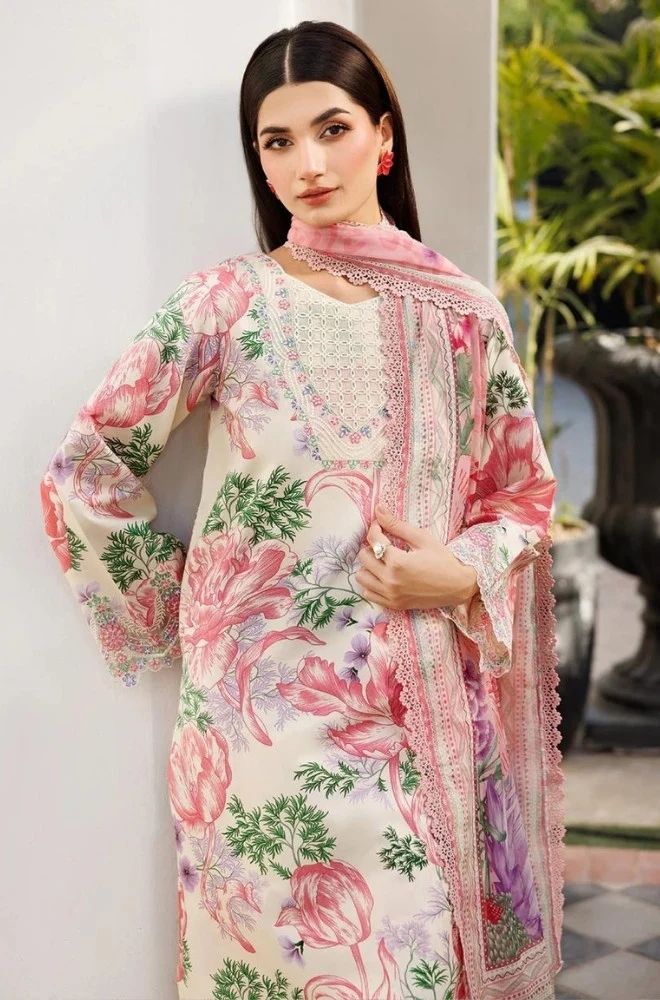 3 Piece Lawn Digital Printed Suit - SKU:(LDS061)