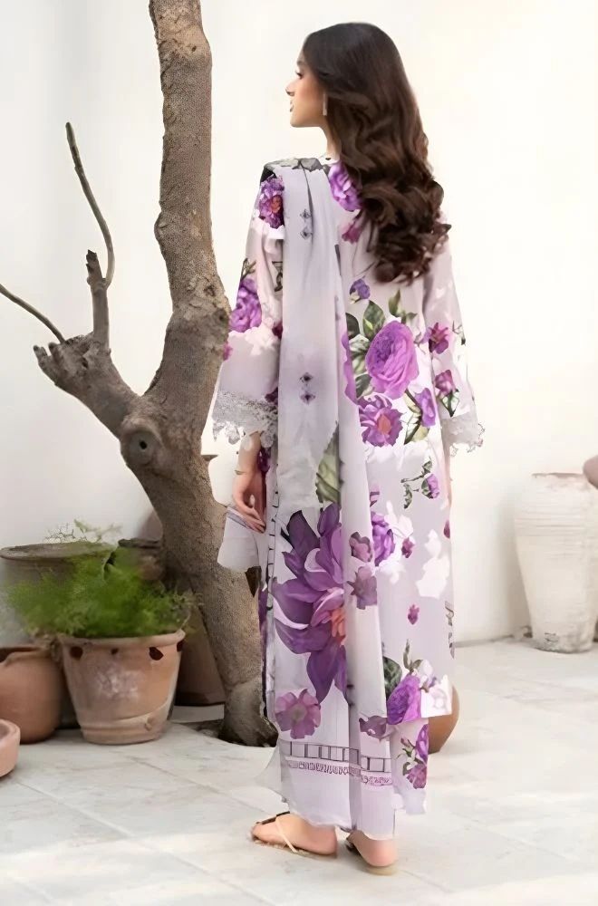 3 Piece Lawn Digital Printed Suit - SKU:(LDS060)