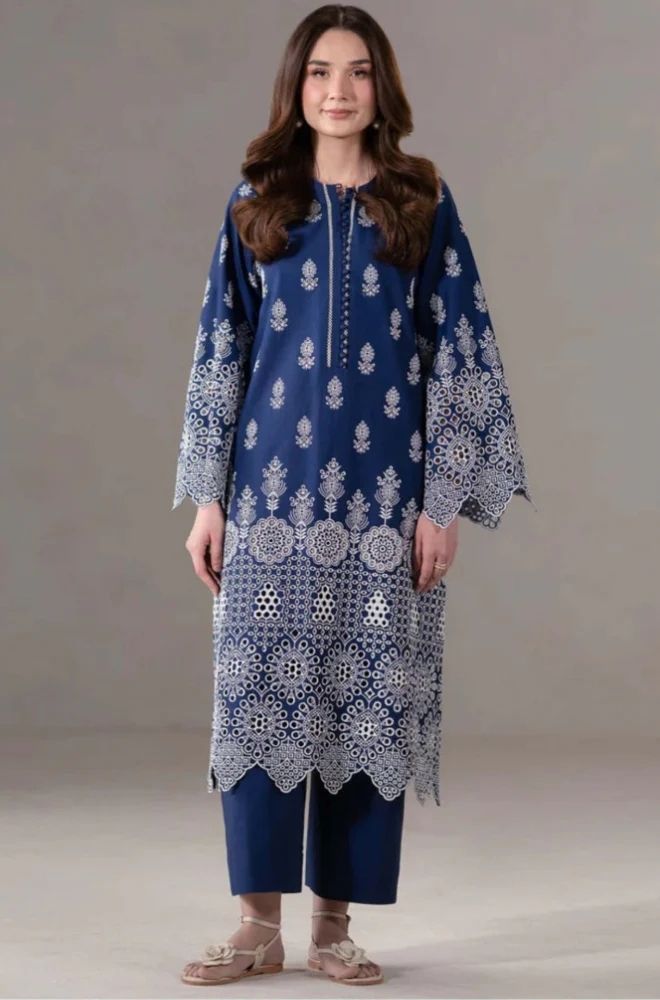 2 Piece Embroidered Lawn Suit - SKU:(LDS099)