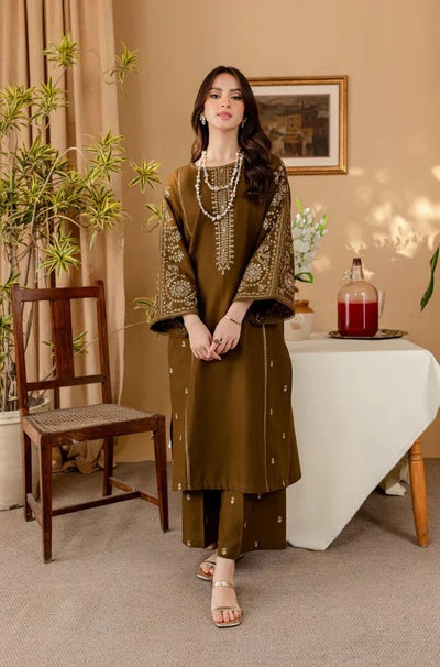 2 Piece Embroidered Lawn Suit - SKU:(LDS089)