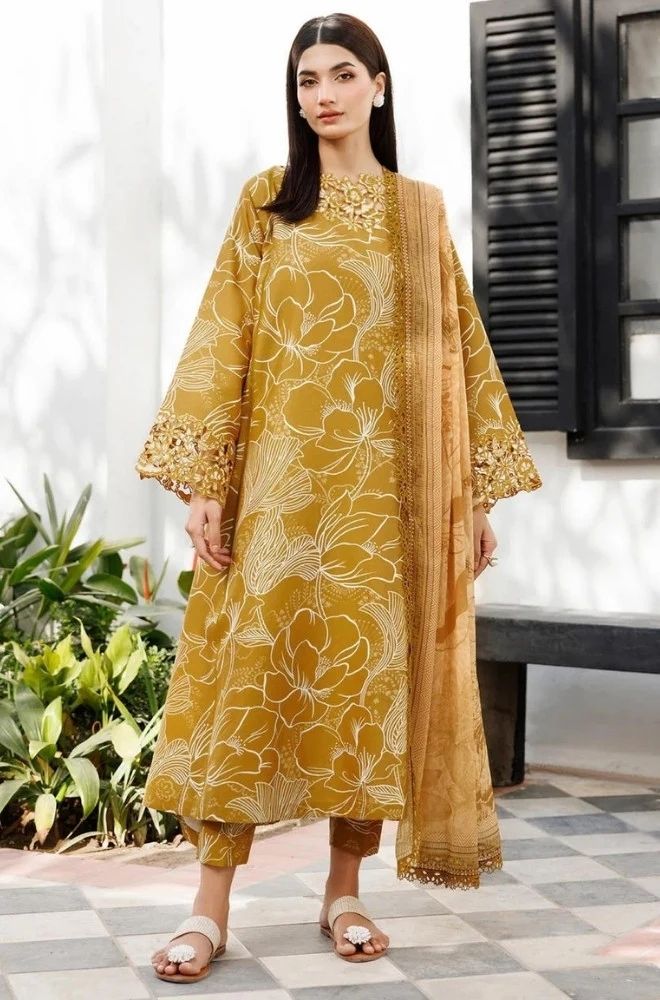 3 Piece Lawn Digital Printed Suit - SKU:(LDS058)