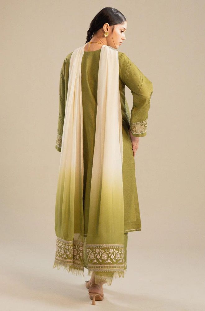 3 Piece Embroidered Lawn Suit - SKU:(LDS080)