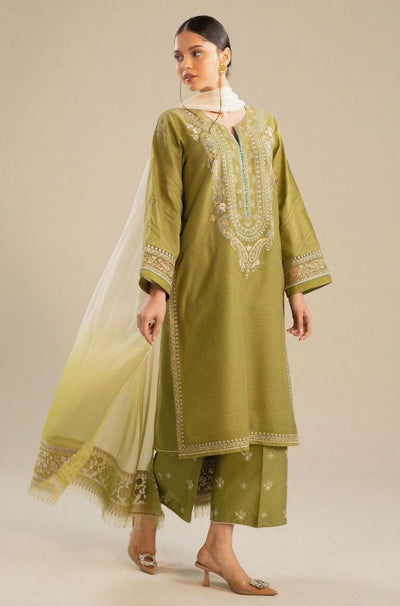 3 Piece Embroidered Lawn Suit - SKU:(LDS080)
