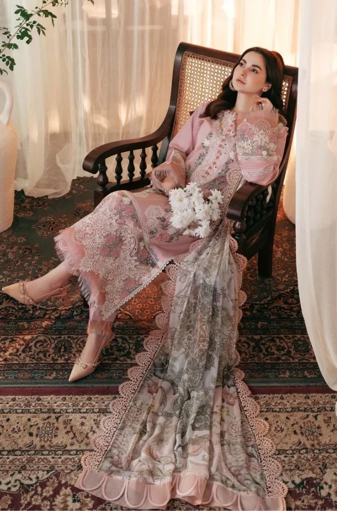 Summer 3PC Lawn Chikankri Embroidered Suit SKU: (LDS003)