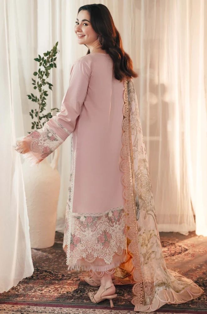 Summer 3PC Lawn Chikankri Embroidered Suit SKU: (LDS003)