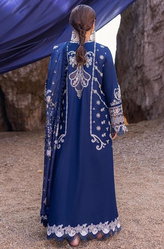 3 Piece Embroidered Lawn Suit - SKU:(LDS044)