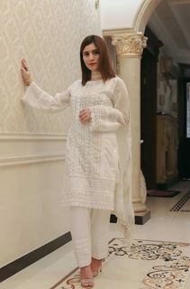 Maria.B - 3PC Lawn Embroidered Suit - LDS025