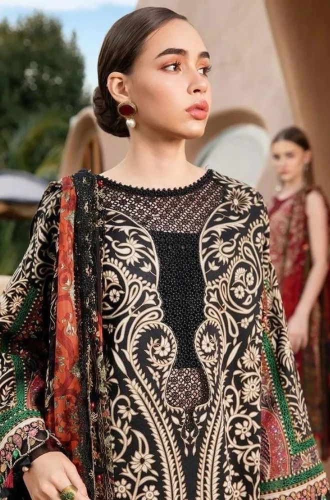 3 Piece Lawn Digital Printed Suit - SKU:(LDS056)