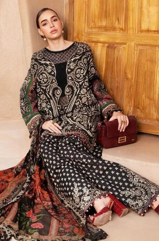 3 Piece Lawn Digital Printed Suit - SKU:(LDS056)